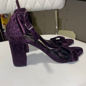 Purple Velour Heels